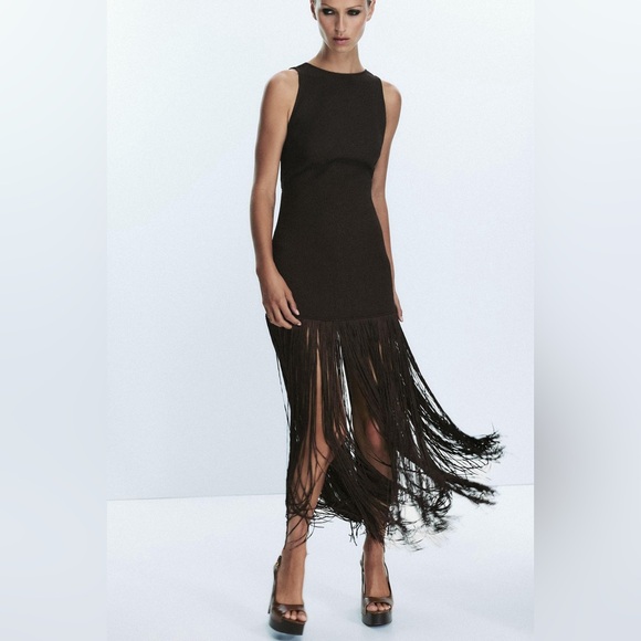 NWT. Zara Brown Platform Sandal-Style Shoes. Size 6,5. - Picture 6 of 7